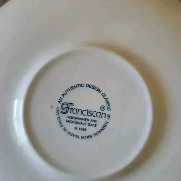 Cups and saucers set Franciscan Desert rose china - Picture 6 of 9